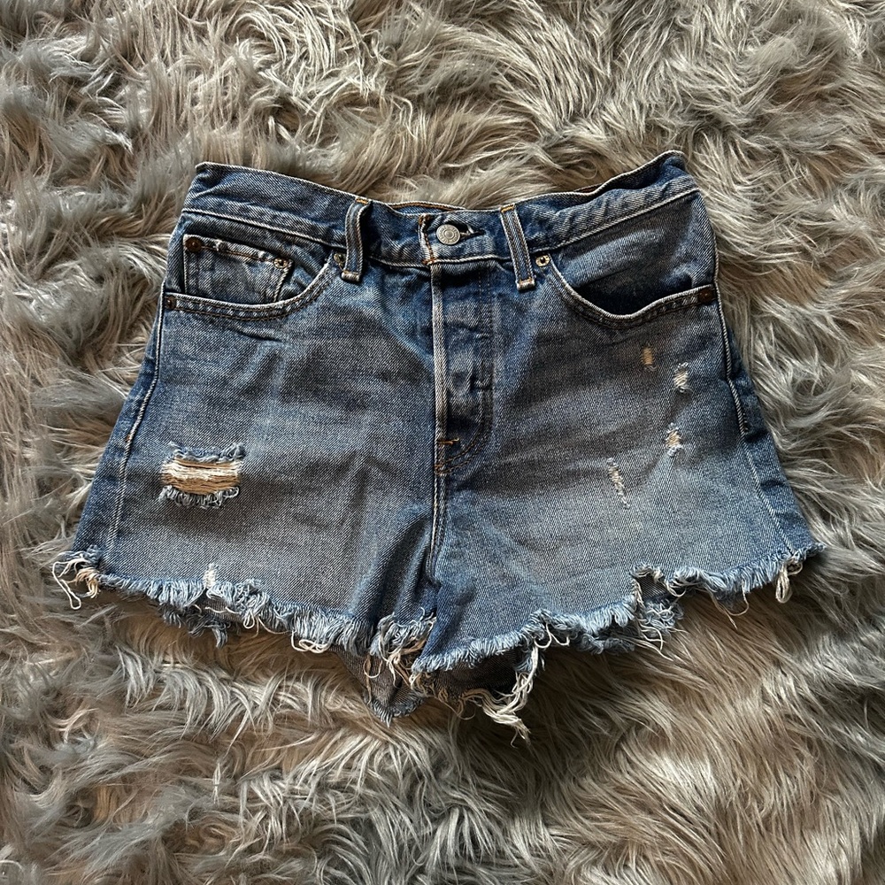 Levi’s Distressed Denim Shorts